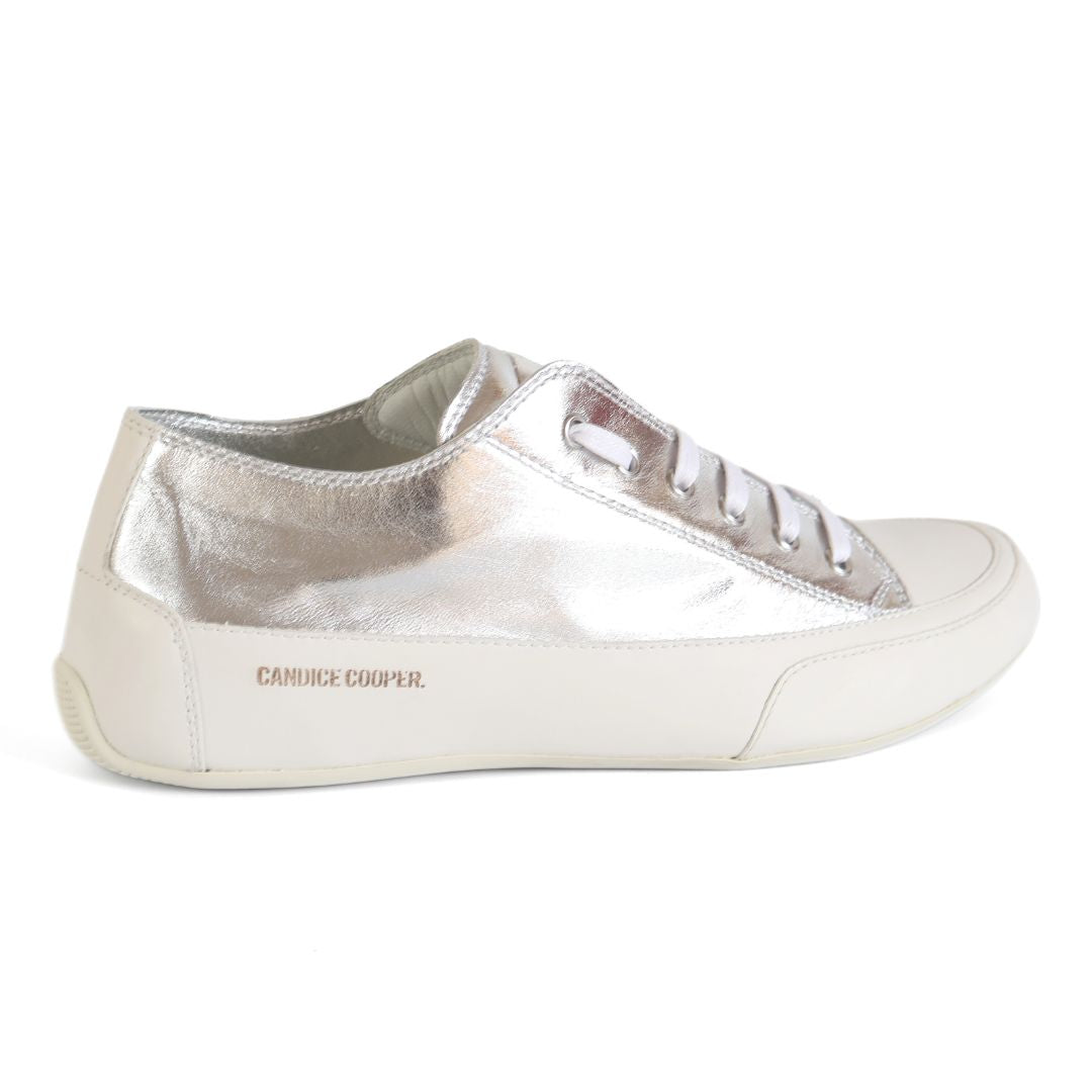 Candice Cooper Rock S Womens Shoes Trainers UK Size 8.5 White Silver