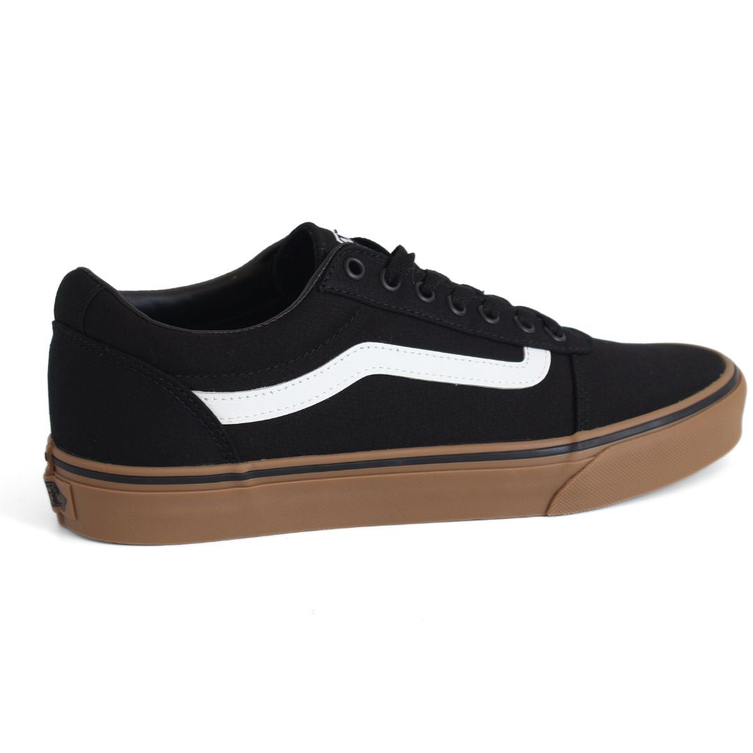 Vans Ward Mens Canvas Shoes Trainers Uk Size 8.5 Black Gum