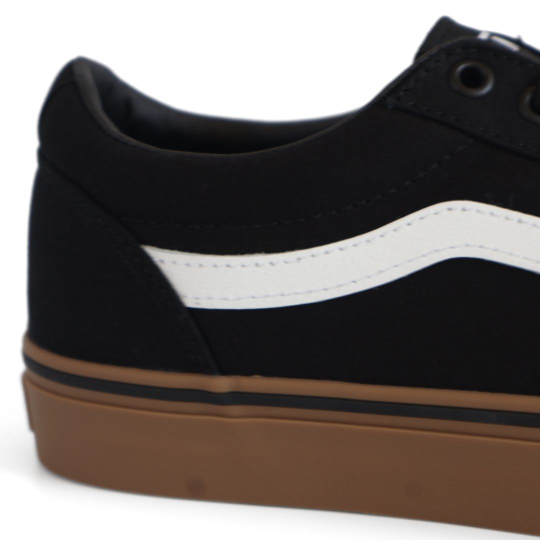 Vans Ward Mens Canvas Shoes Trainers Uk Size 8.5 Black Gum