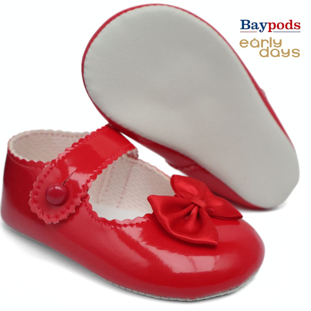 Baypods B604 Originals Girls Babies Soft Soles Shoes UK Size 0 - 3