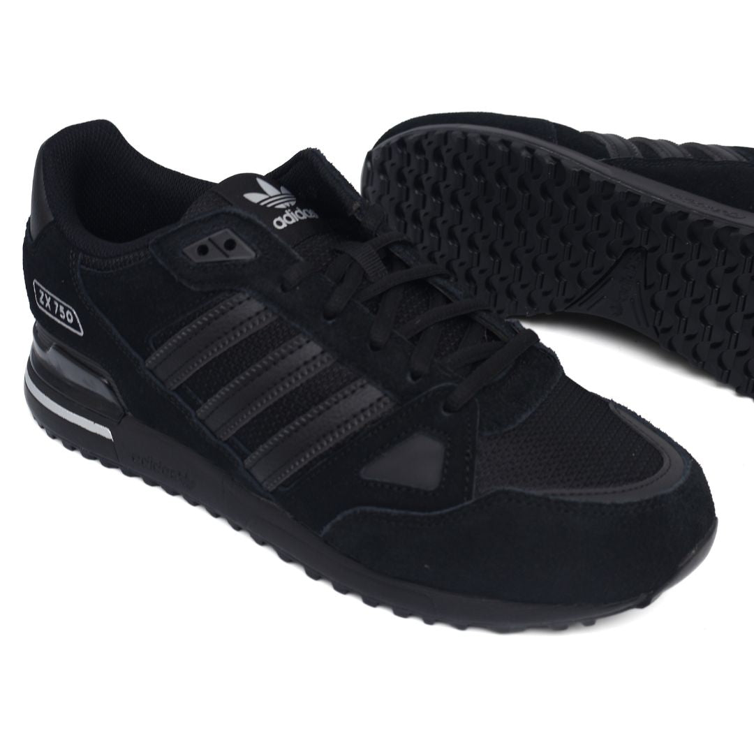 Adidas ZX 750 Mens Shoes Trainers Uk Size 7 to 12 GW5531 Black Silver