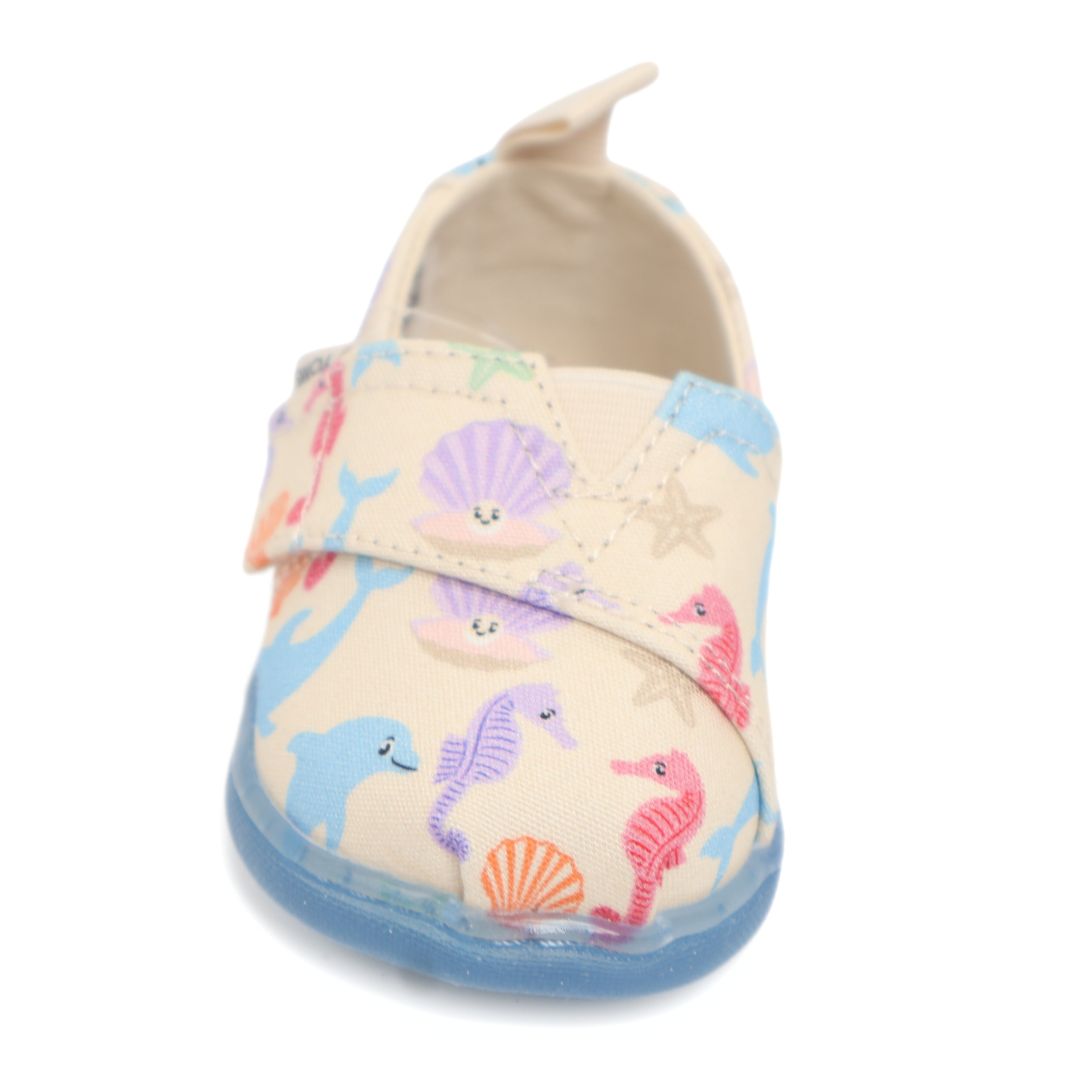 Toms Tiny Alpargata Babies Girls Pre Walkers Gum Soles UK Size 3