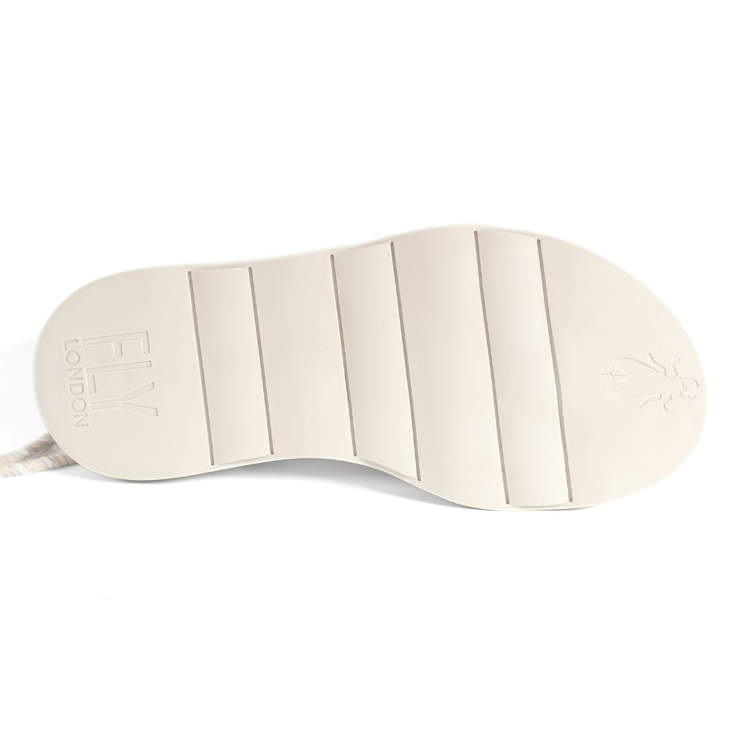 Fly London Cupido Tace874fly Womens Girls Beach Sandal UK Size 5 White Brown