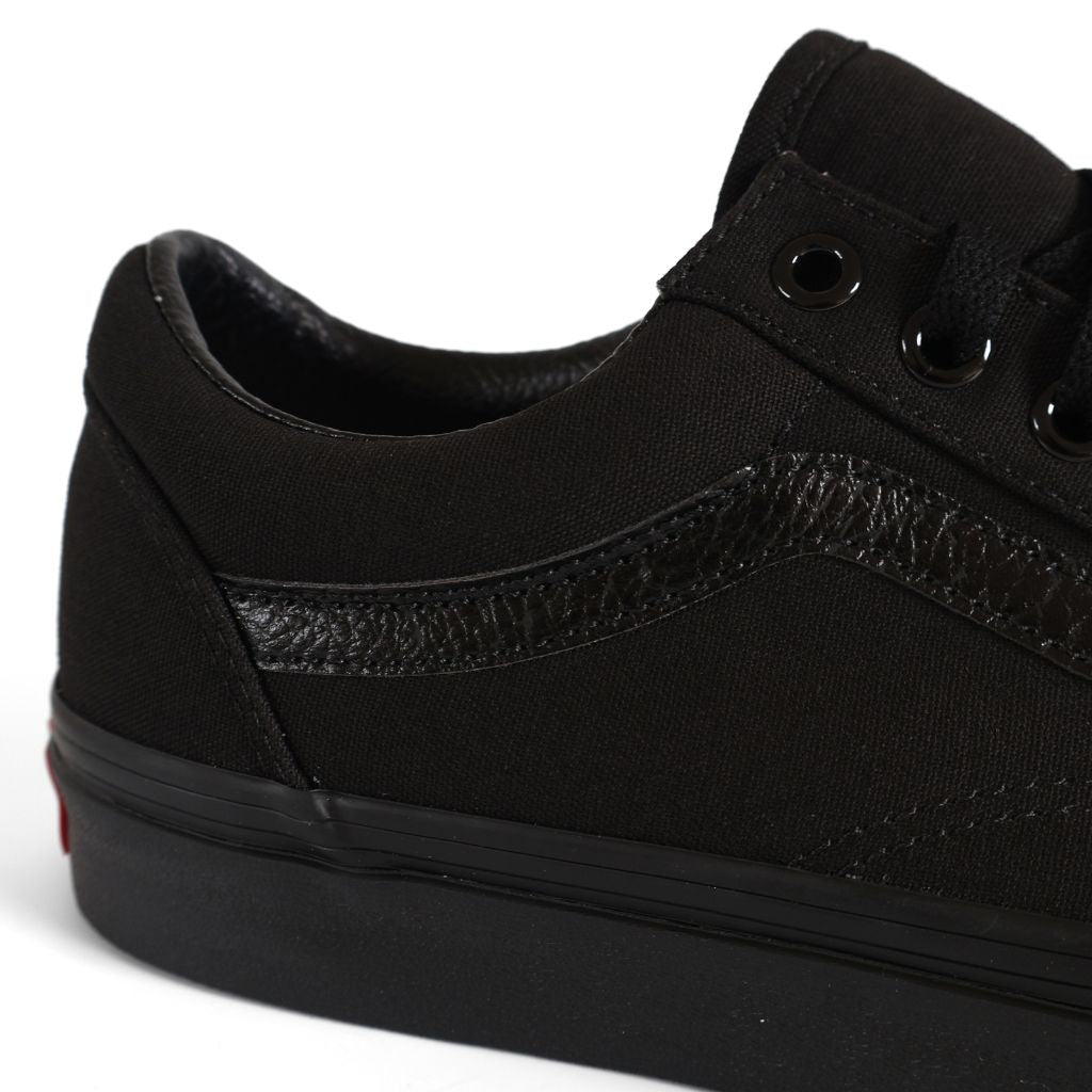 Vans Old Skool Kids Shoes Trainers Uk Size 5 Black Canvas
