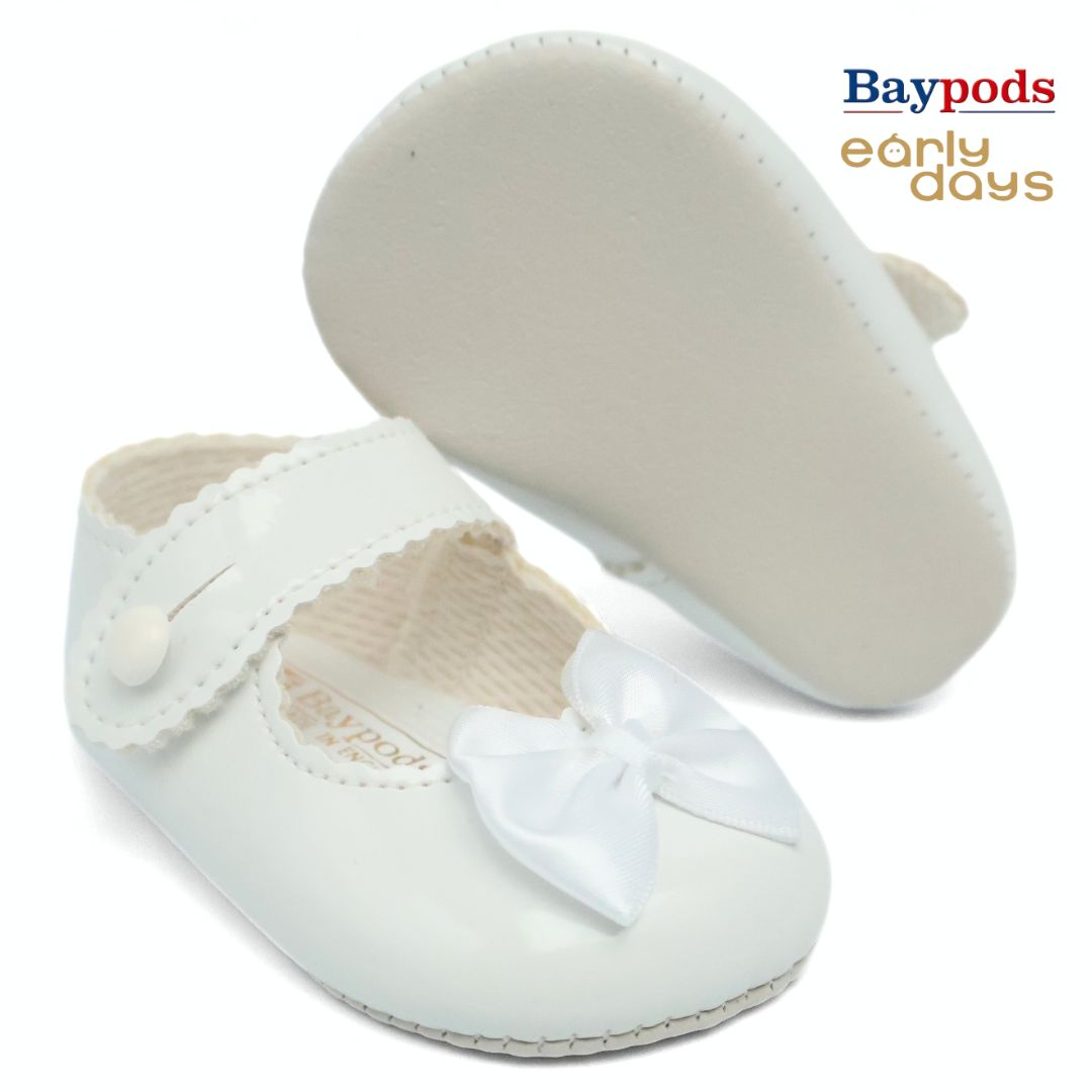 Baypods B604 Originals Girls Babies Soft Soles Pre-Walkers Shoes UK Size 0 - 3