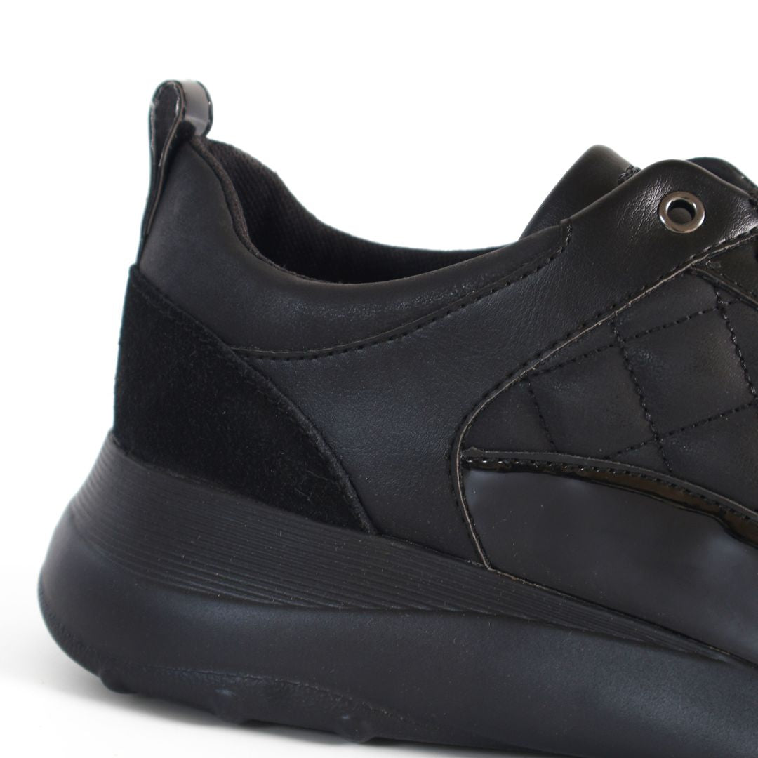 Geox D Alleniee Respira Womens Shoes Trainers UK Size 7 Black