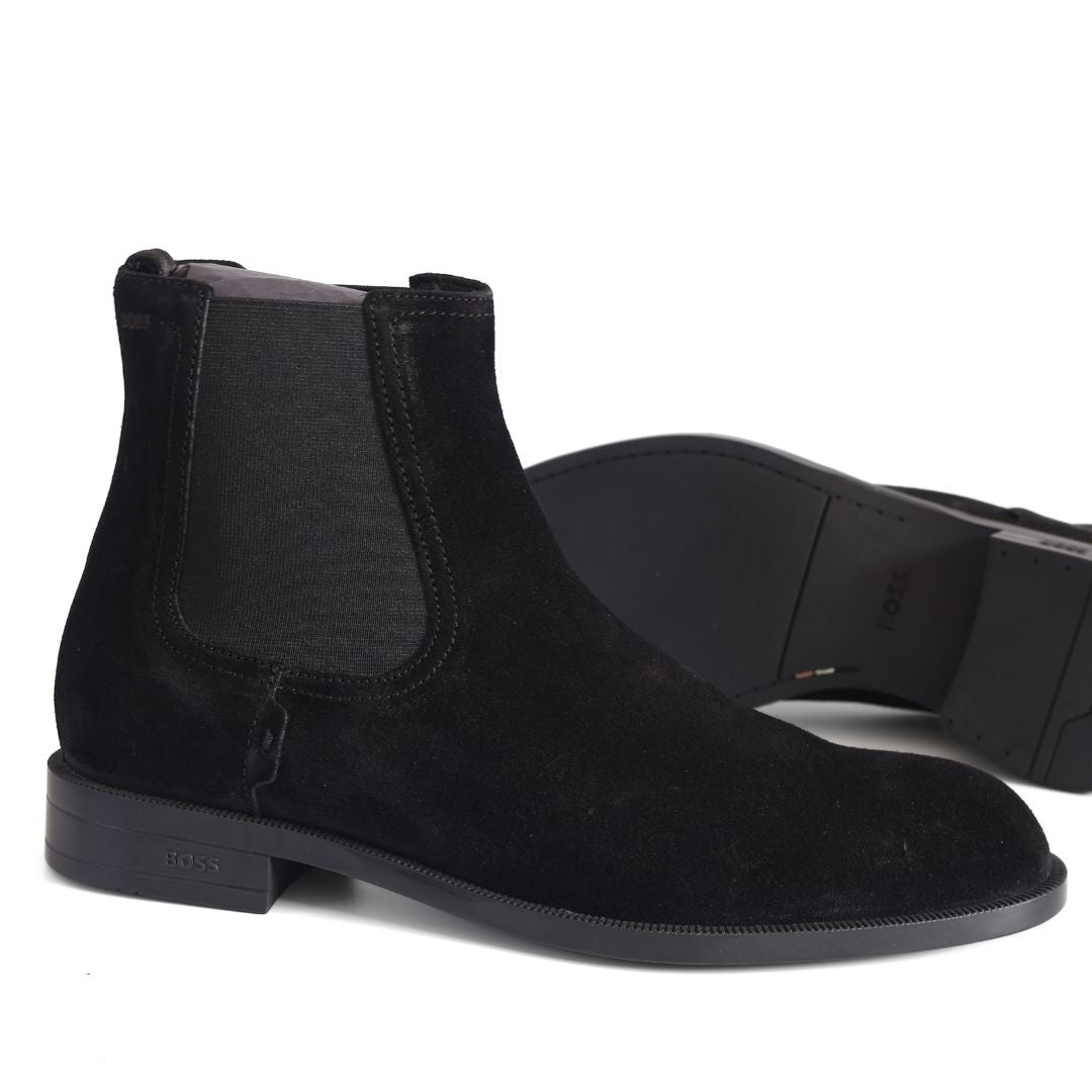 Hugo Boss Tayil Cheb Womens Ankle Boots Shoes UK Size 7 Black