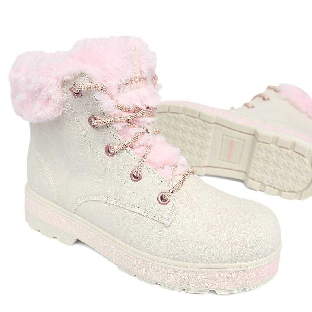 Skechers Street Glitz Girls Shoes Trainers UK Size 2.5 Pink