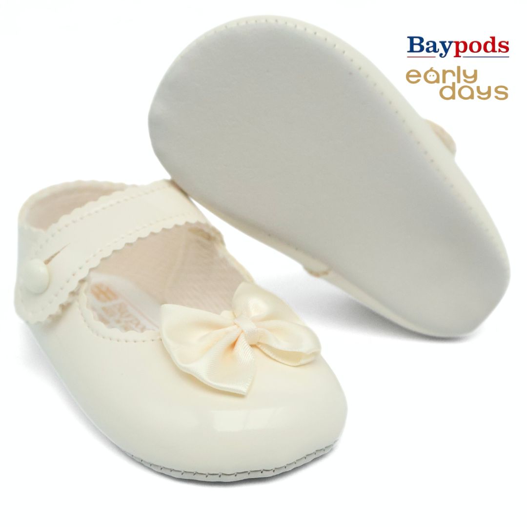 Baypods B604 Originals Girls Babies Soft Soles Shoes UK Size 0 - 2