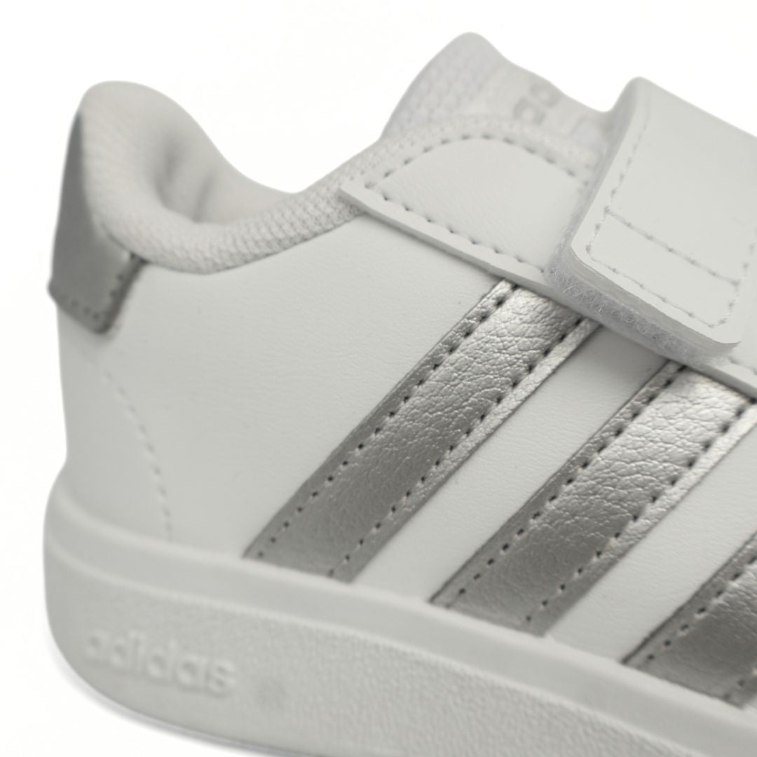 Adidas Grand Court Toddlers Shoes Trainers Size 6 - 9.5 GW6526 Strap Up