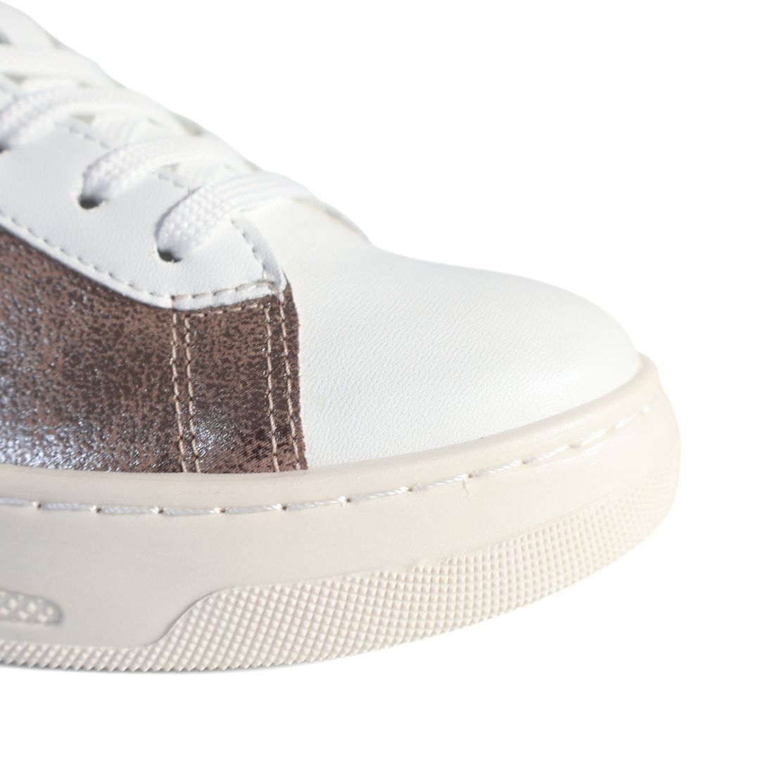 Geox D Ljuba Respira Girls Womens Shoes Trainers UK Size 2.5 Bronze White