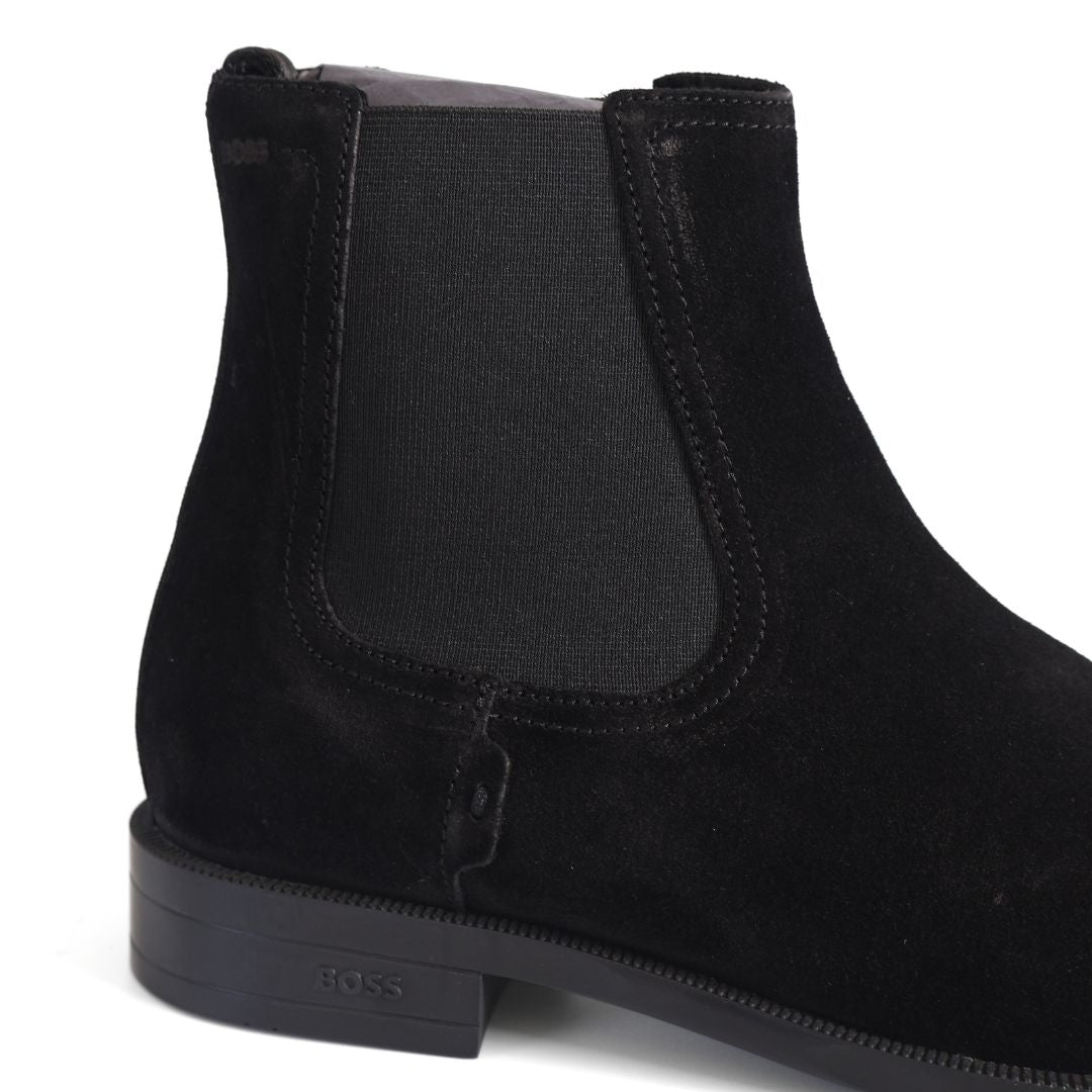 Hugo Boss Tayil Cheb Womens Ankle Boots Shoes UK Size 7 Black