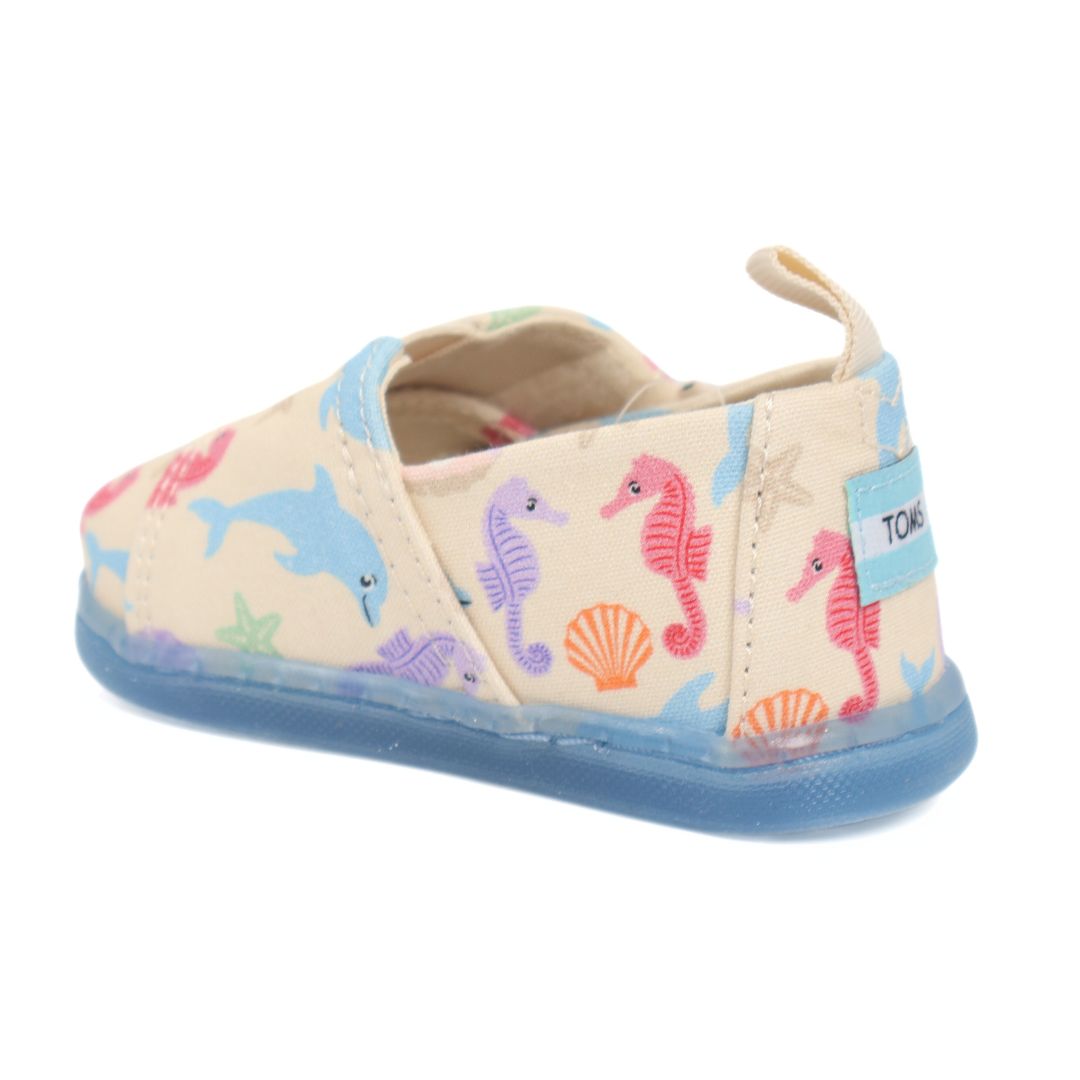 Toms Tiny Alpargata Babies Girls Pre Walkers Gum Soles UK Size 3