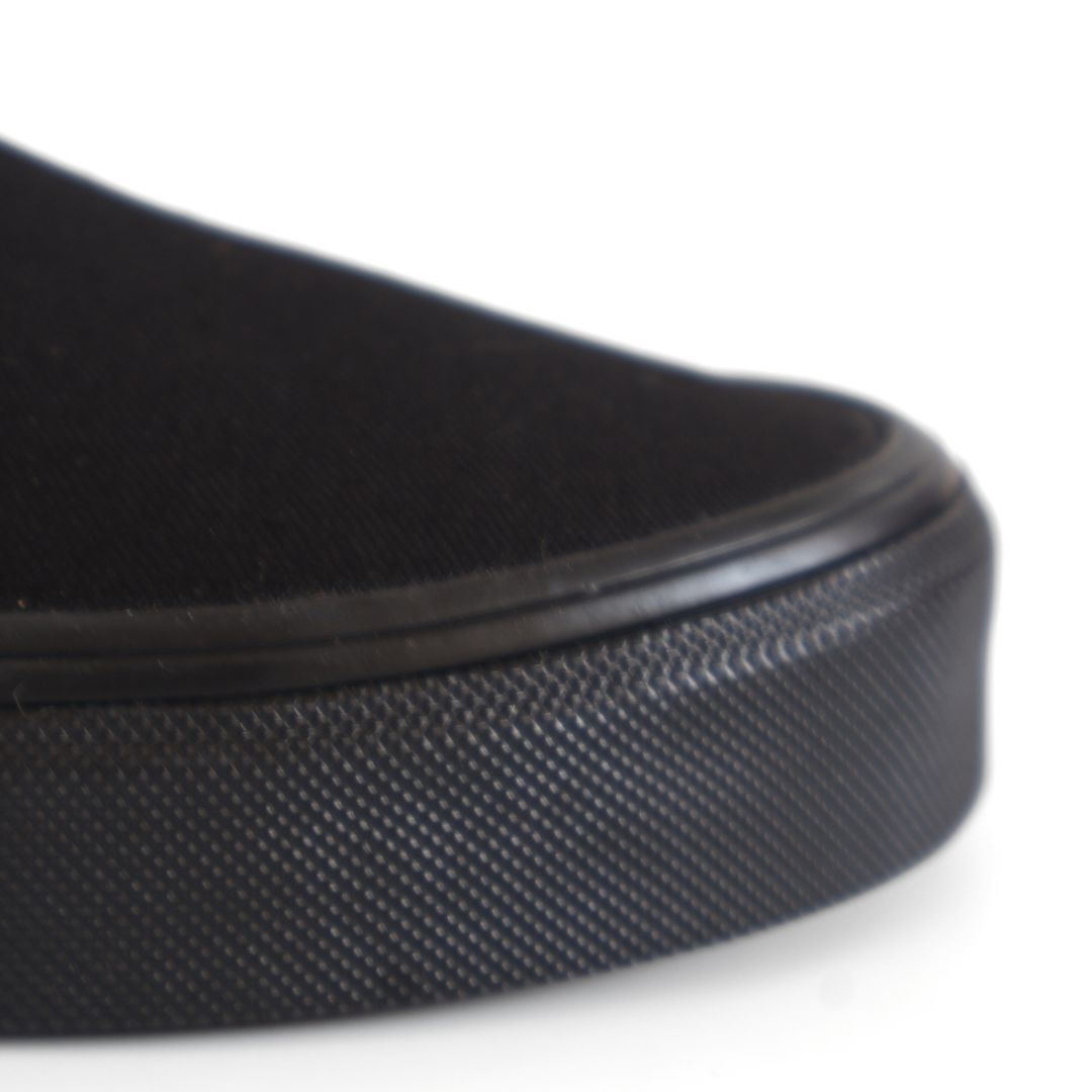 Vans Asher Kids Shoes Trainers Uk Size 2.5 Black Canvas