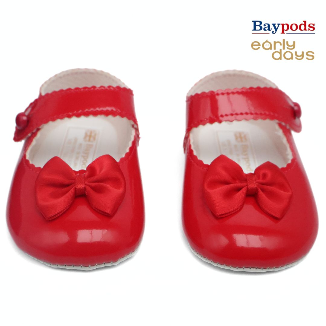 Baypods B604 Originals Girls Babies Soft Soles Shoes UK Size 0 - 3