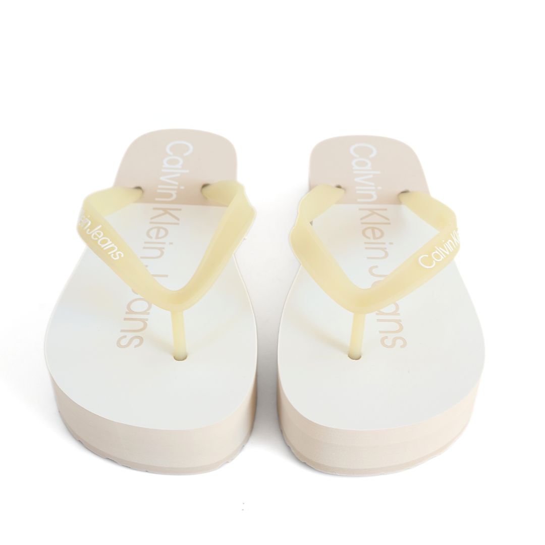 Calvin Klein Flatform Monologo Womens Girls Beach Sandal UK Size 5 - 6