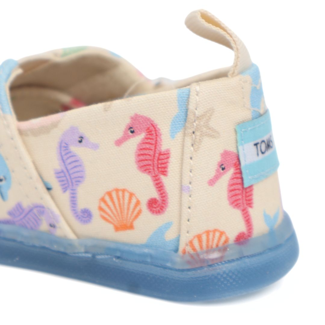 Toms Tiny Alpargata Babies Girls Pre Walkers Gum Soles UK Size 3