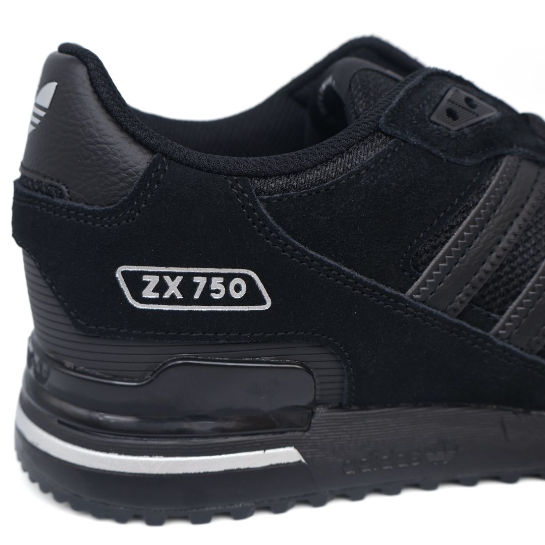 Adidas ZX 750 Mens Shoes Trainers Uk Size 7 to 12 GW5531 Black Silver