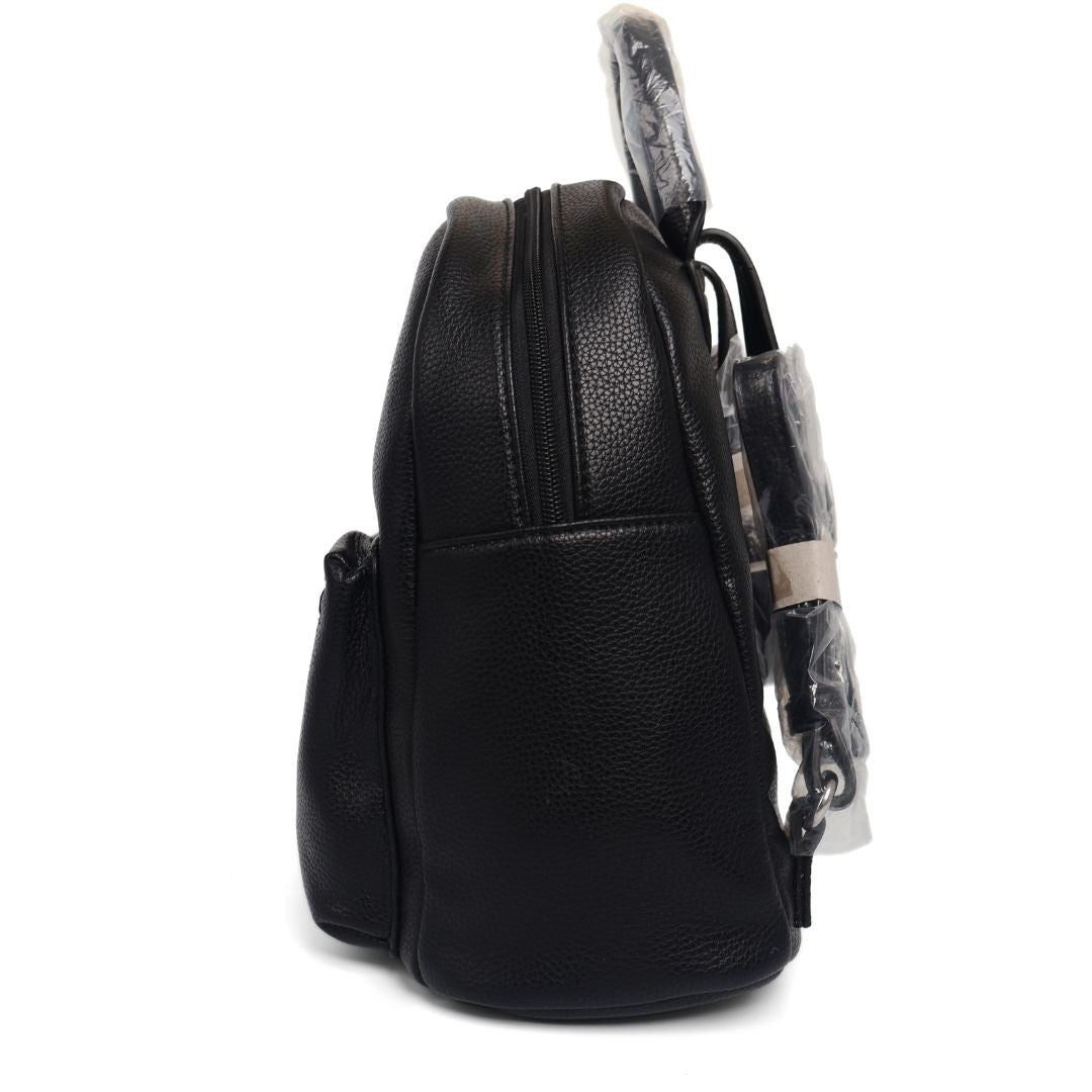 L.Credi Budapest Womens Girls Black Backpack Hand Bag
