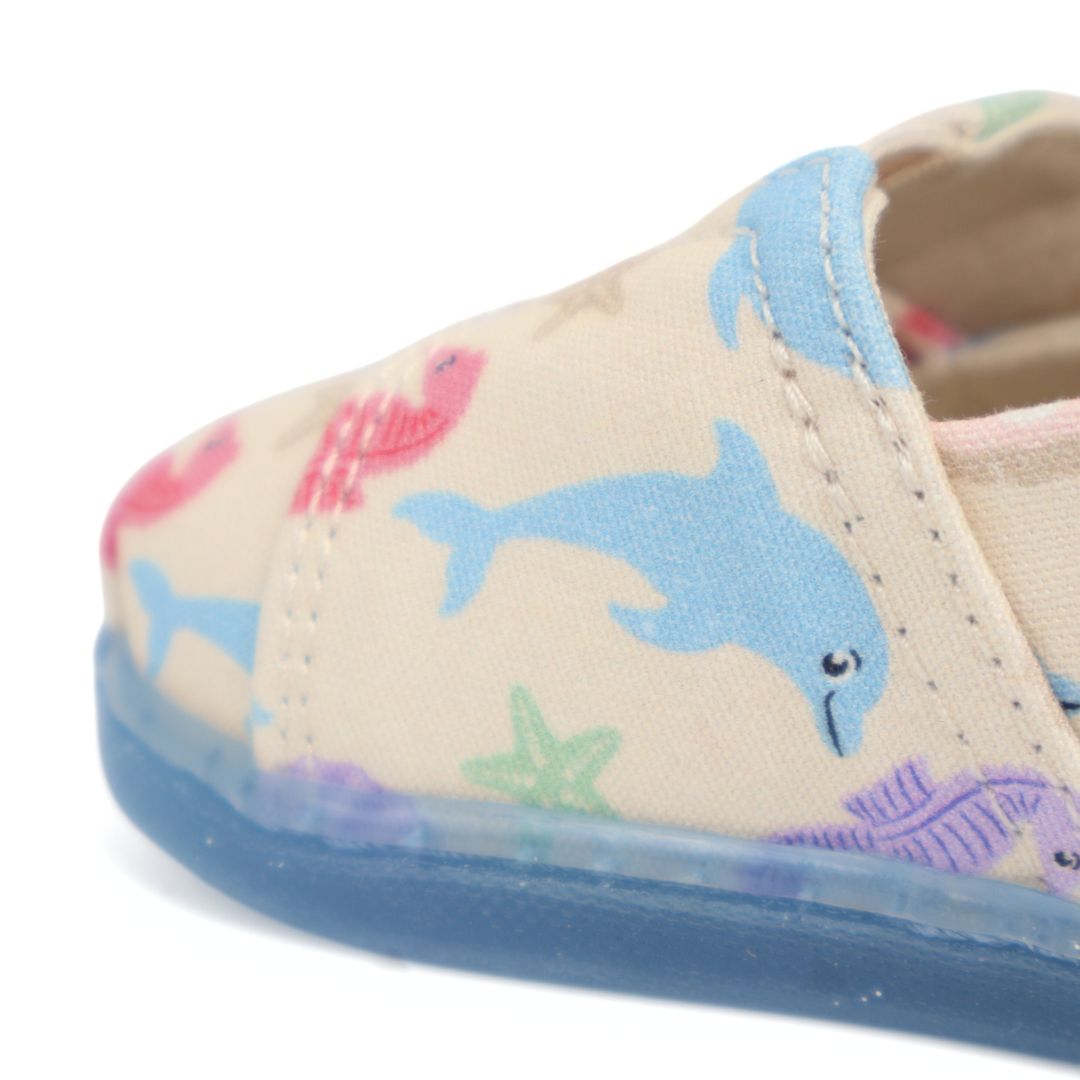 Toms Tiny Alpargata Babies Girls Pre Walkers Gum Soles UK Size 3