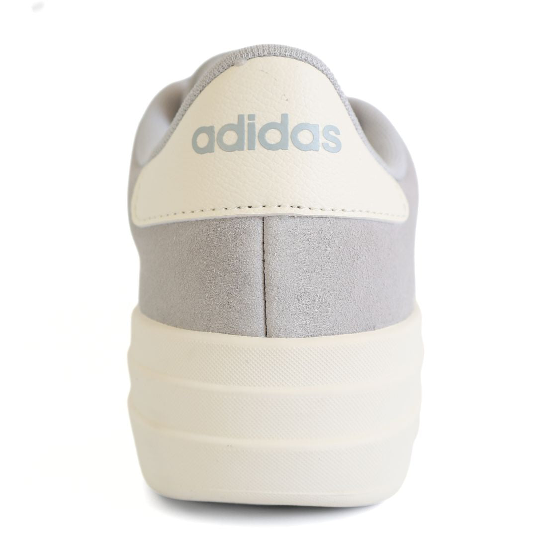 Adidas VL Court Bold Womens Shoes Trainers UK Size 6 Grey White