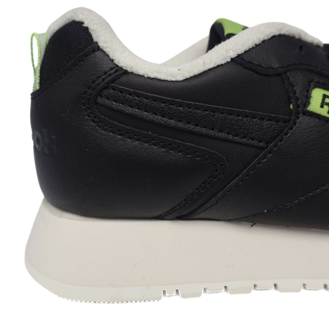 Reebok Glide Kids Shoes Trainers UK Size 3.5 Black Green White