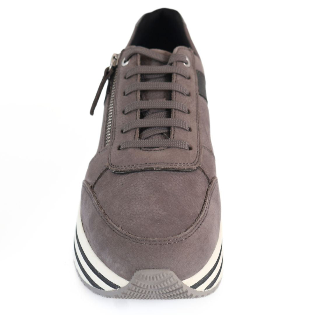 Geox D Kency Respira Womens Shoes Trainers UK Size 7 Grey White