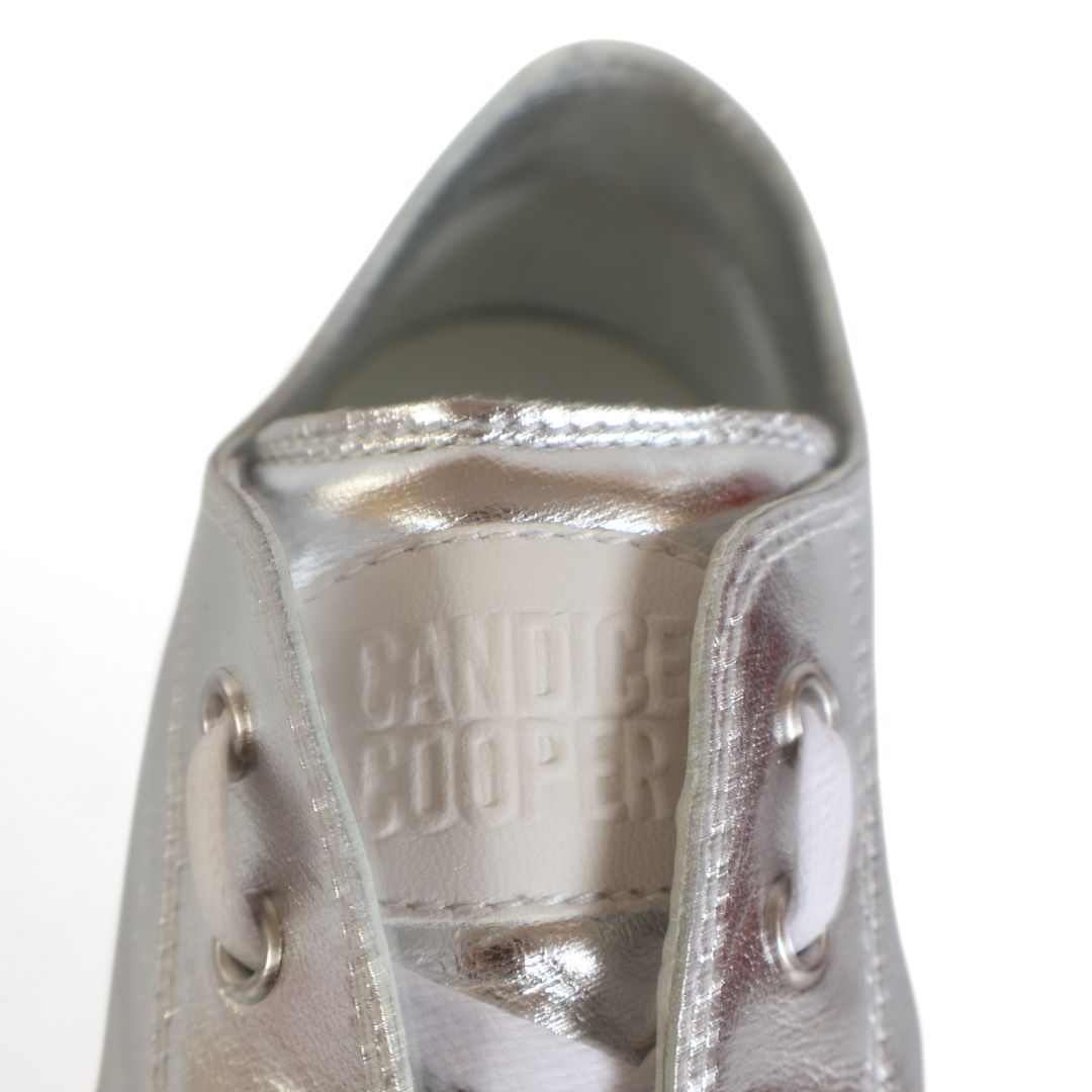 Candice Cooper Rock S Womens Shoes Trainers UK Size 8.5 White Silver