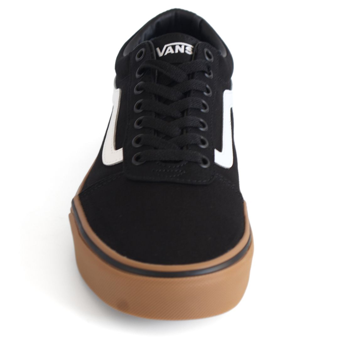 Vans Ward Mens Canvas Shoes Trainers Uk Size 8.5 Black Gum