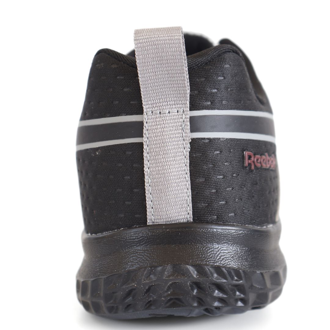Reebok Rush Runner Kids Boys Shoes Trainers UK Size 5 Grey Black