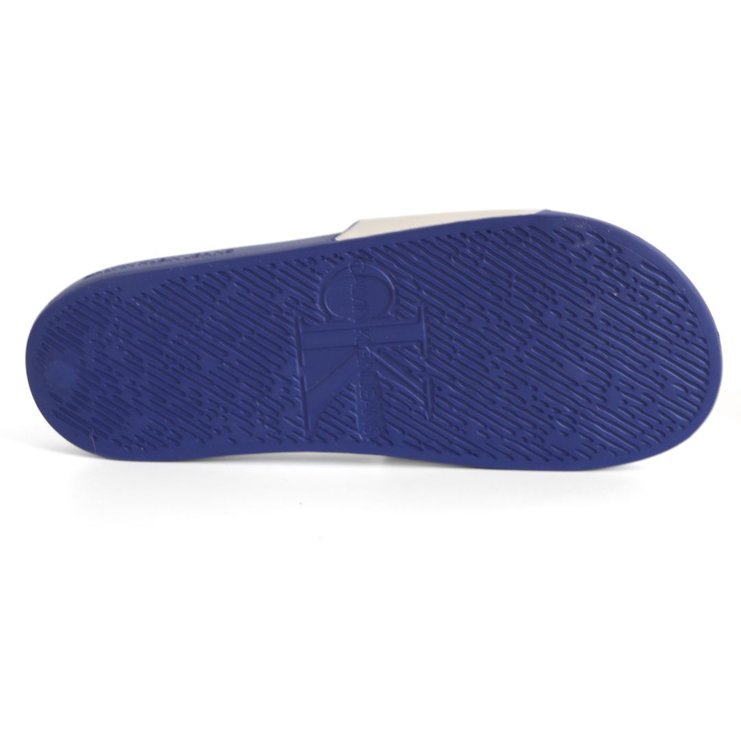 Calvin Klein Mens Sliders Slippers UK Size 6.5 - 11 Blue White