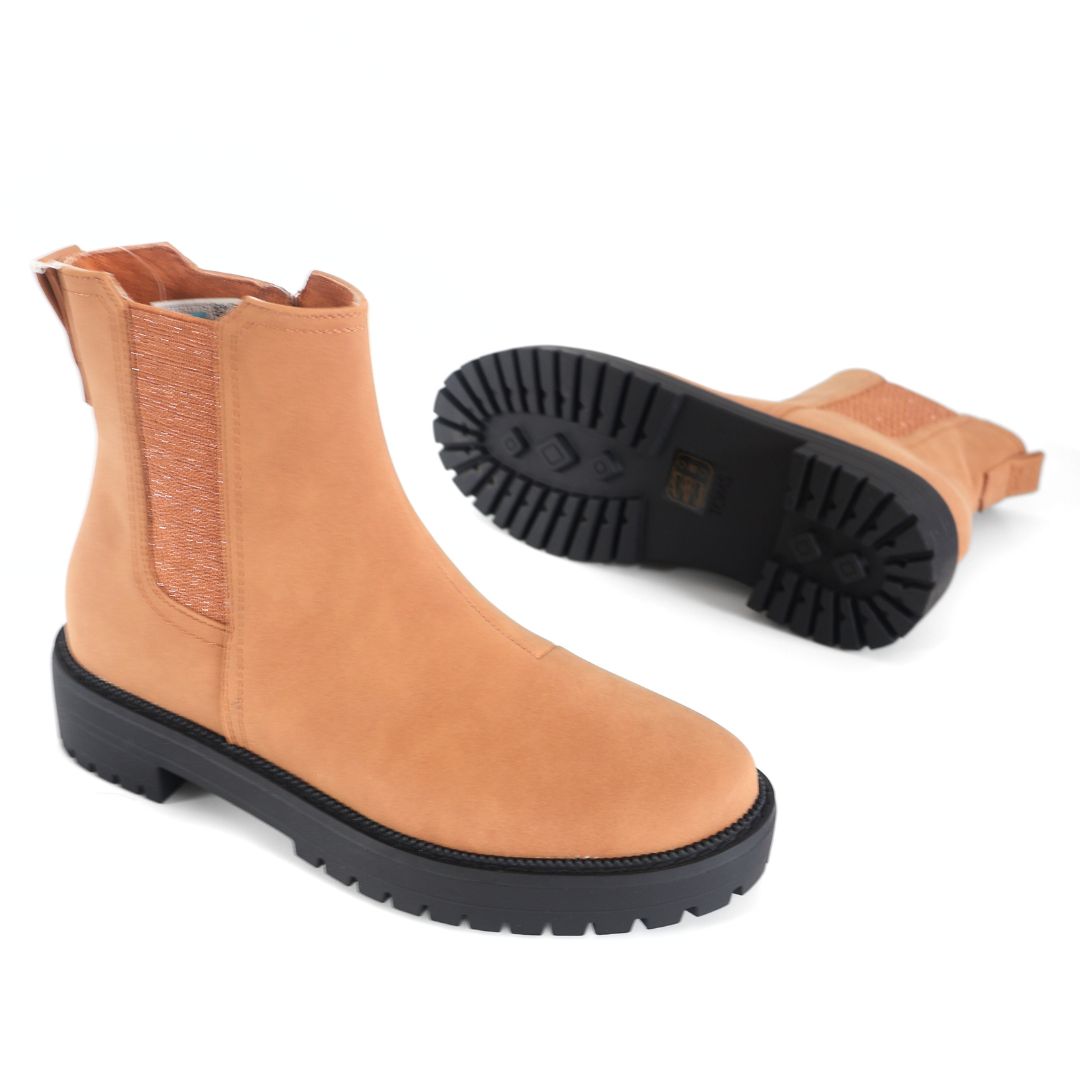 Toms Youth Bennet Girls Boots Shoes UK Size 3 Brown Black