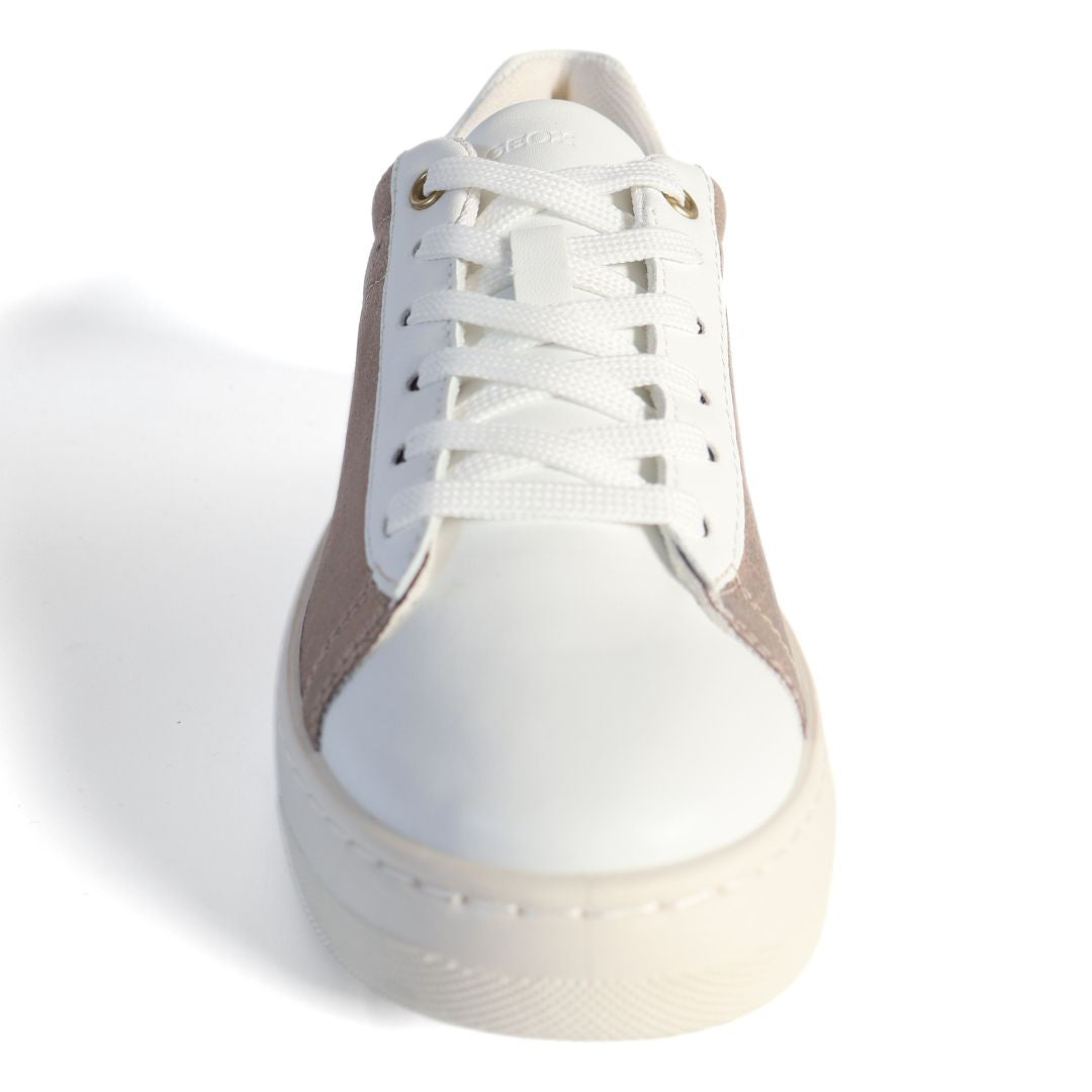 Geox D Ljuba Respira Girls Womens Shoes Trainers UK Size 2.5 Bronze White