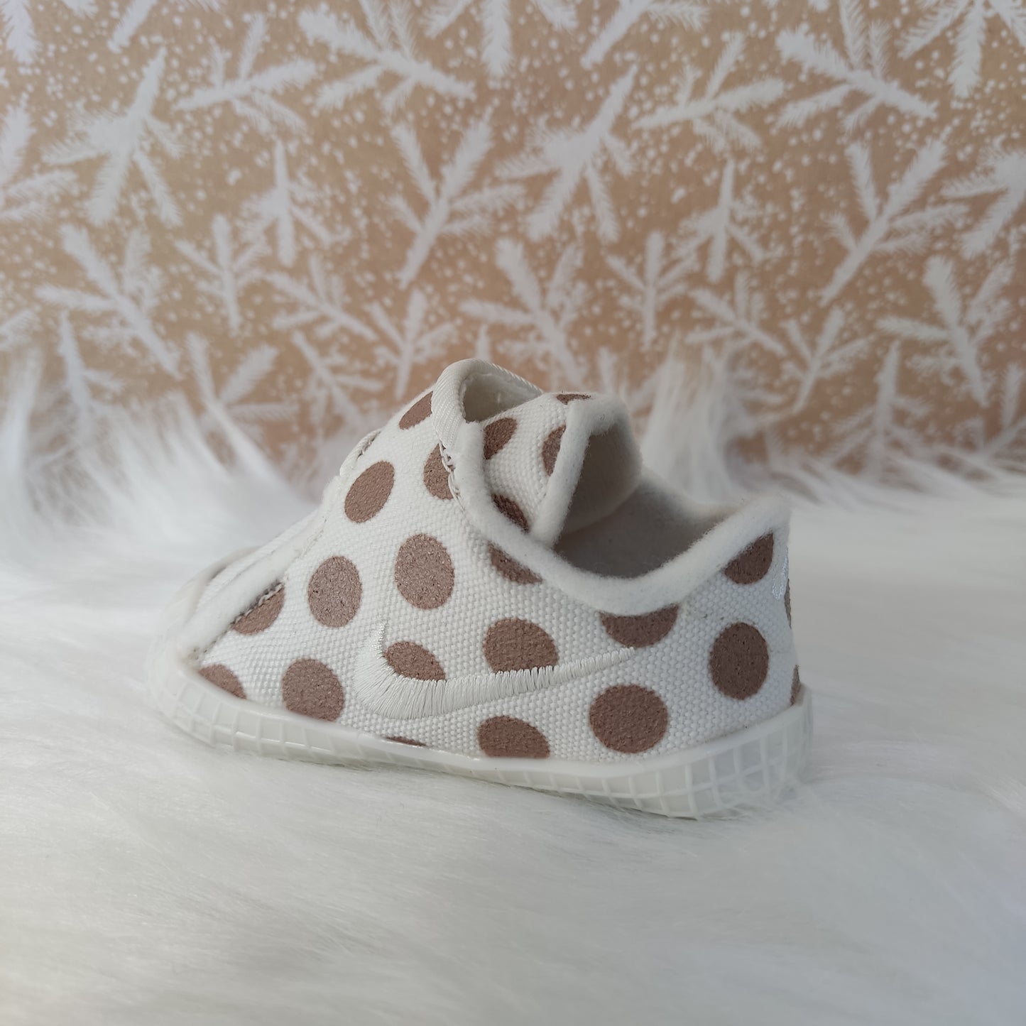 NIKE WAFFLE 1 PRINT Babies Soft Soles Pre-Walkers Shoes UK Size 0.5