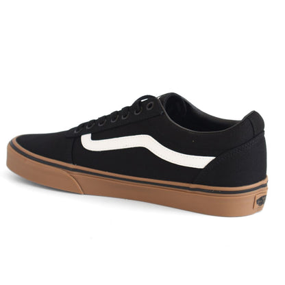 Vans Ward Mens Canvas Shoes Trainers Uk Size 8.5   Black Gum