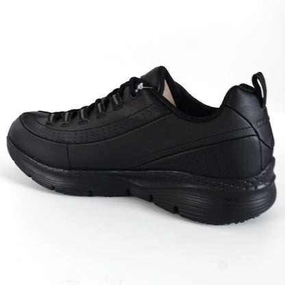 Skechers Arch Fit Trickell Womens Girls Shoes Trainers UK Size 3 - 8   Black Silver