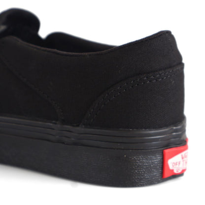 Vans Asher Kids Shoes Trainers Uk Size 2.5   Black Canvas