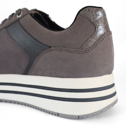Geox D Kency Respira Womens Shoes Trainers UK Size 7  Grey White
