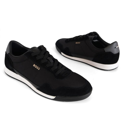 Hugo Boss Titanium SL Mens Shoes UK Size 7  Black White