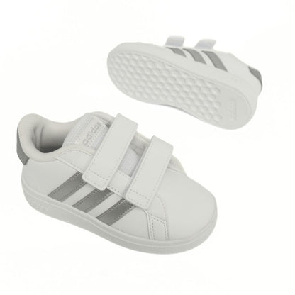 Adidas Grand Court Toddlers Shoes Trainers Size 6 - 9.5 GW6526 Strap Up