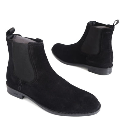 Hugo Boss Tayil Cheb Womens Ankle Boots Shoes UK Size 7  Black
