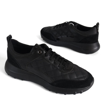 Geox D Alleniee Respira Womens Shoes Trainers UK Size 7  Black