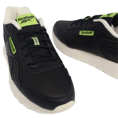 Reebok Glide Kids Shoes Trainers UK Size 3.5   Black Green White