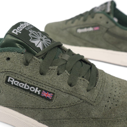 Reebok Club C 85 Mens Shoes Trainers UK Size 4.5  Green White