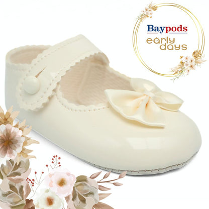 Baypods B604 Originals Girls Babies Soft Soles Shoes UK Size 0 - 2