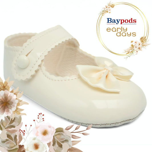 Baypods B604 Originals Girls Babies Soft Soles Shoes UK Size 0 - 2