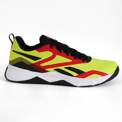 Reebok NFX Mens Running Shoes Trainers UK Size 7.5 - 9.5  Yellow Black