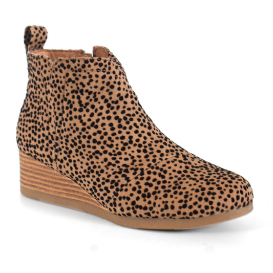 Toms Youth Clare Kids Girls Shoes Boots UK Size 1.5  Cheetah Print