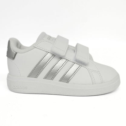 Adidas Grand Court Toddlers Shoes Trainers Size 6 - 9.5 GW6526 Strap Up