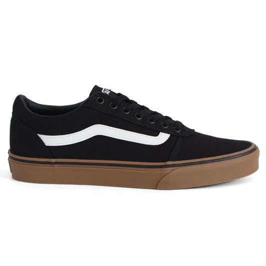 Vans Ward Mens Canvas Shoes Trainers Uk Size 8.5   Black Gum